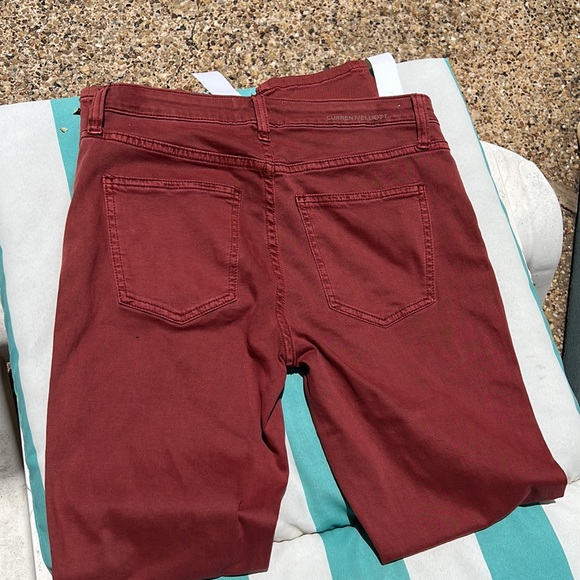 NWT Current Elliott The Original Stiletto Washed Berry Size 28 - Picture 10 of 10